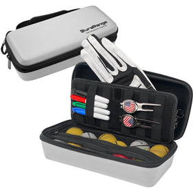 DURARANGE golf glove holder case front view showing glove storage and quick access