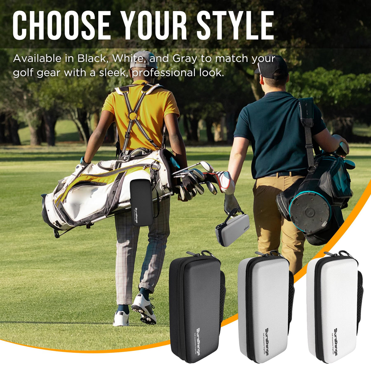 DURARANGE white color option suits gift-ready golf accessories.