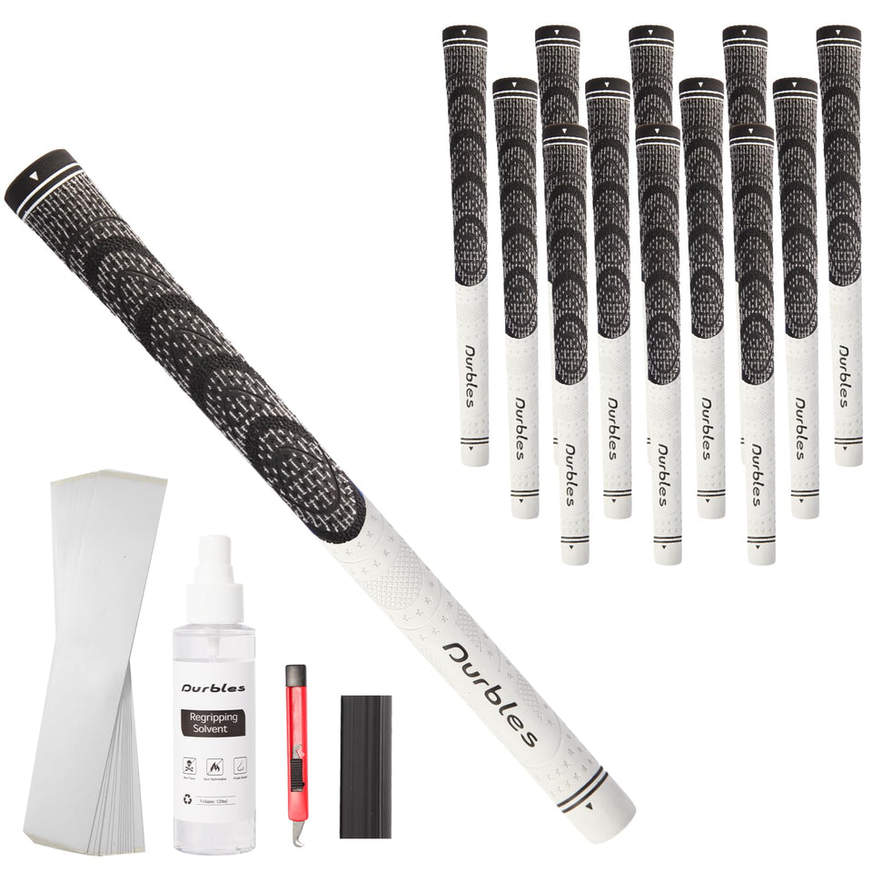 Durbles all weather corded rubber golf grips offer steady traction