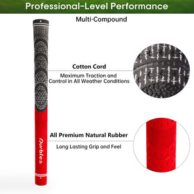 Durbles corded rubber grips with regripping kit enable at-home club maintenance.