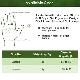 Durbles ergonomic design offers comfortable feel during long rounds.
