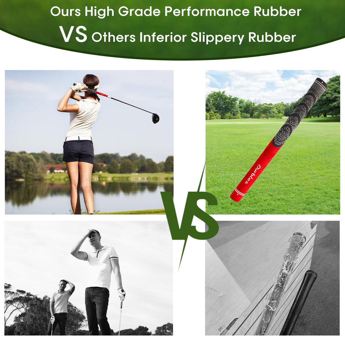 Durbles midsize grips for a fuller, comfortable feel.