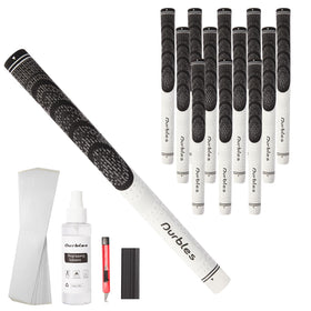 Durbles golf grips close-up showing multi-compound texture for all-weather grip