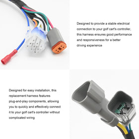 DUZFOREI replacement harness showing replacement for 1515-5201 and 103850301.