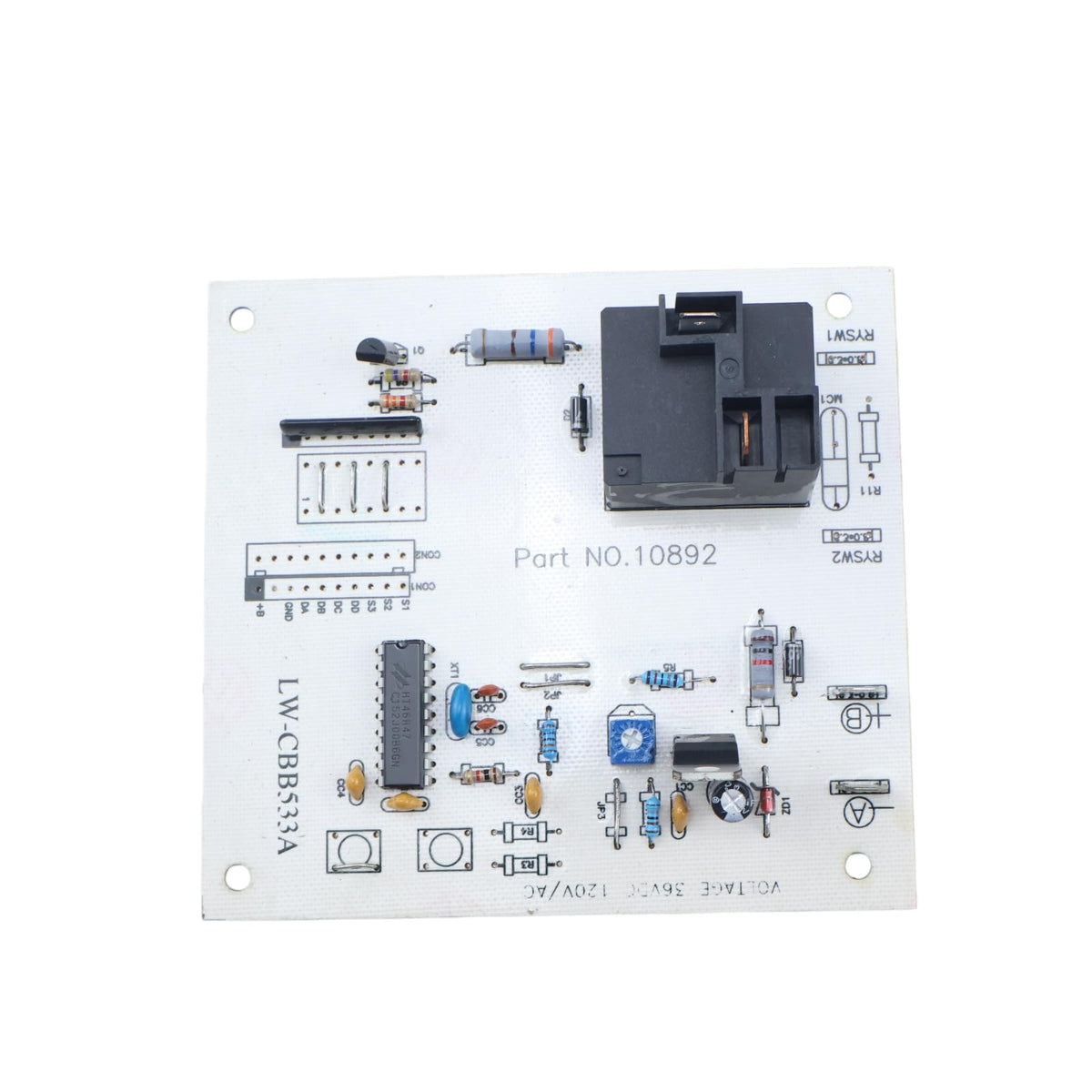 DVPARTS ECM label showing model compatibility