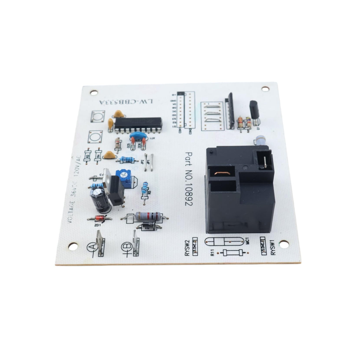 DVPARTS EZ-GO total charger side view ECM, easy compatibility check