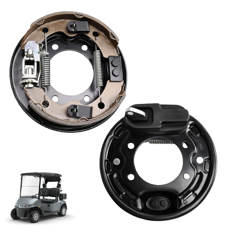 DWLDMLWC brake drum assembly for EZGO TXT electric cart with durable high-carbon steel