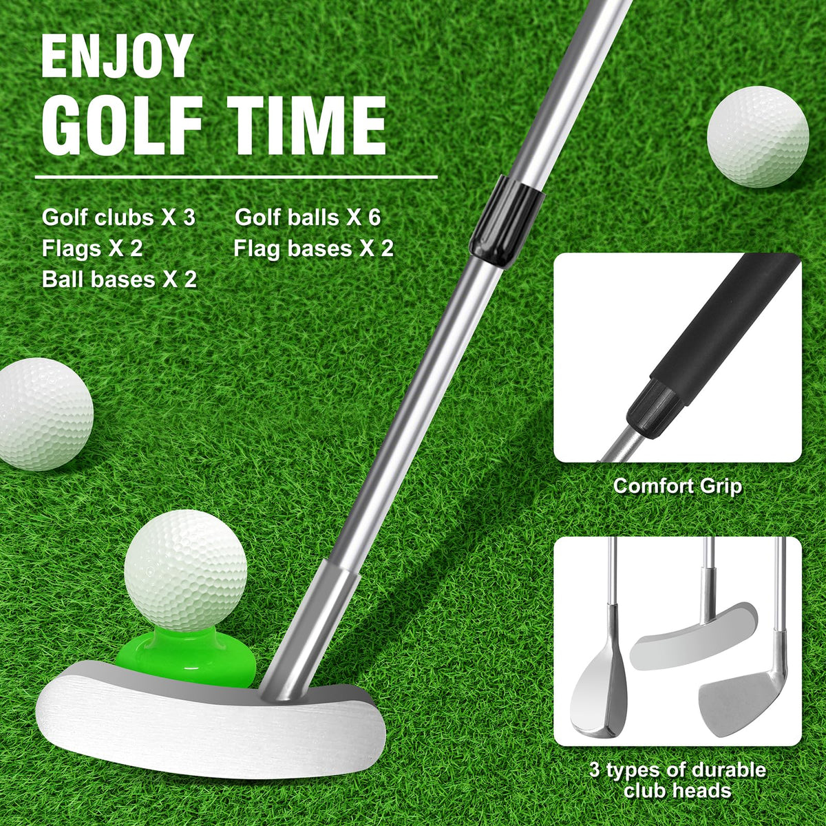 Dyienocs practice balls provide realistic feedback during swing sessions.