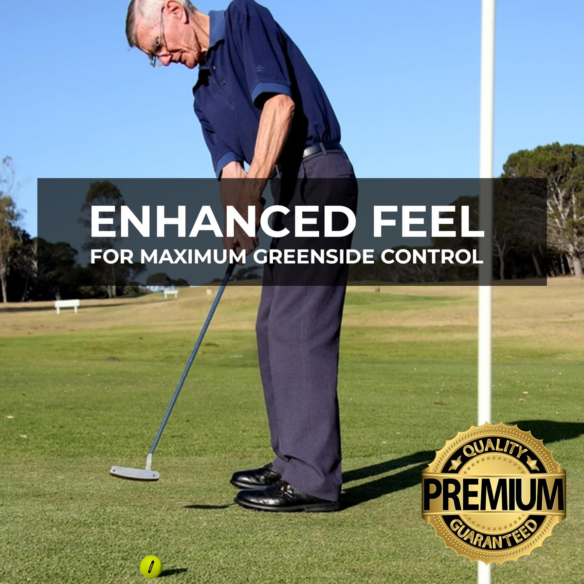 Dymond Golf thicker alignment line improves putting alignment