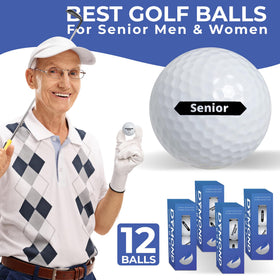 Dymond Golf Senior Balls alignment line clearly visible for accurate aiming
