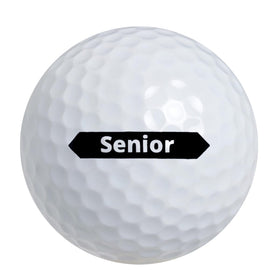 Dymond Golf Senior Balls Surlyn cover close-up highlighting durable, low-spin design