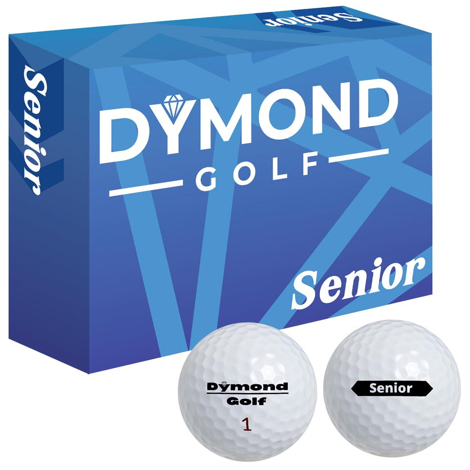 Dymond Golf Senior Balls white pack with high visibility for tracking