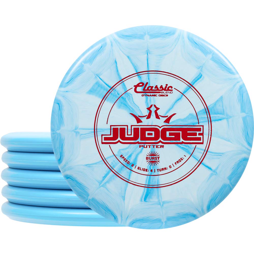D·D Dynamic Discs Classic Blend Burst Judge putters for consistent practice putting.
