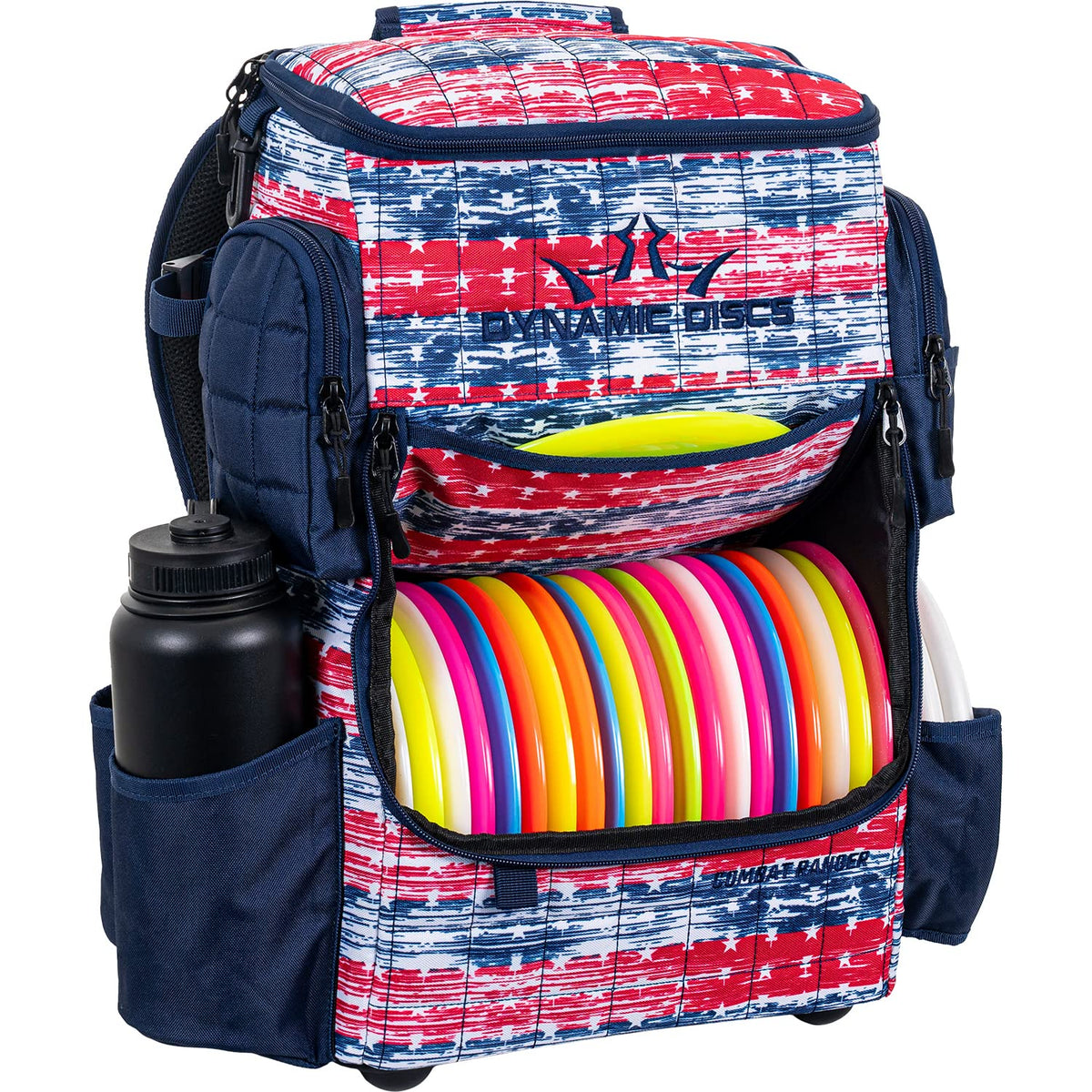 Dynamic Discs Combat Ranger backpack holds 18+ discs with room for essentials