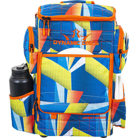 Dynamic Discs Combat Ranger backpack, front view, roomy storage for discs and essential gear.
