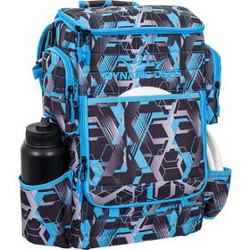Dynamic Discs Combat Ranger backpack 32 oz water bottle holder for hydration.