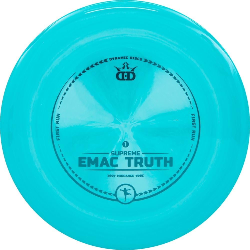 Dynamic Discs EMAC Truth logo in Supreme plastic for reliable approach control.
