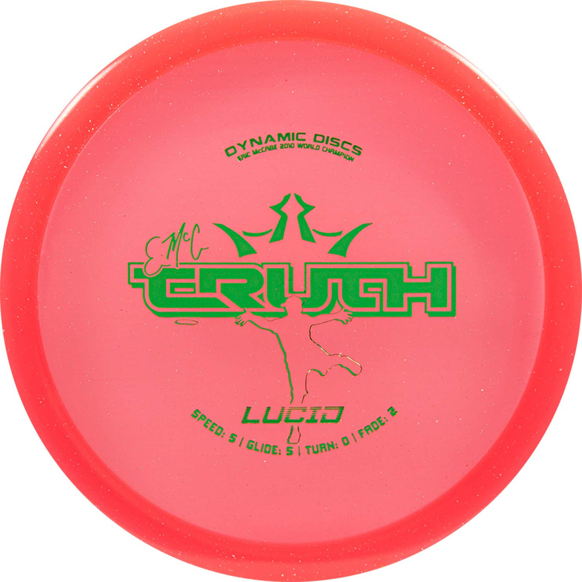 Dynamic Discs EMAC Truth pink midrange closeup for consistent straight lines