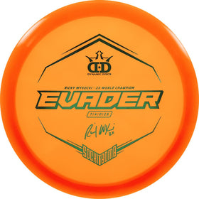 Dynamic Discs Evader with Sockibomb hot stamp for practice and field throws.