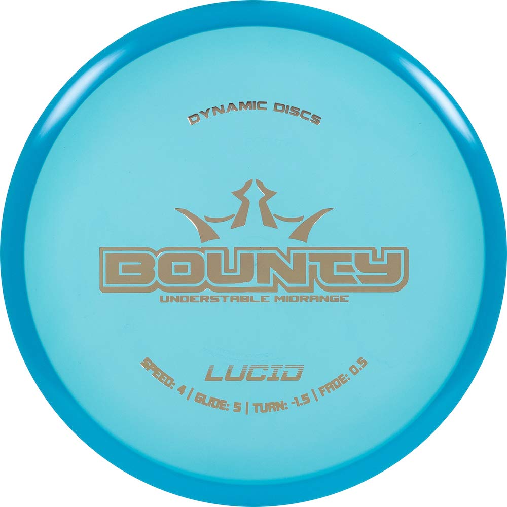 Dynamic Discs Lucid Bounty midrange front view, precise control for open or wooded shots