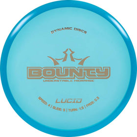 Dynamic Discs Lucid Bounty midrange front view, precise control for open or wooded shots