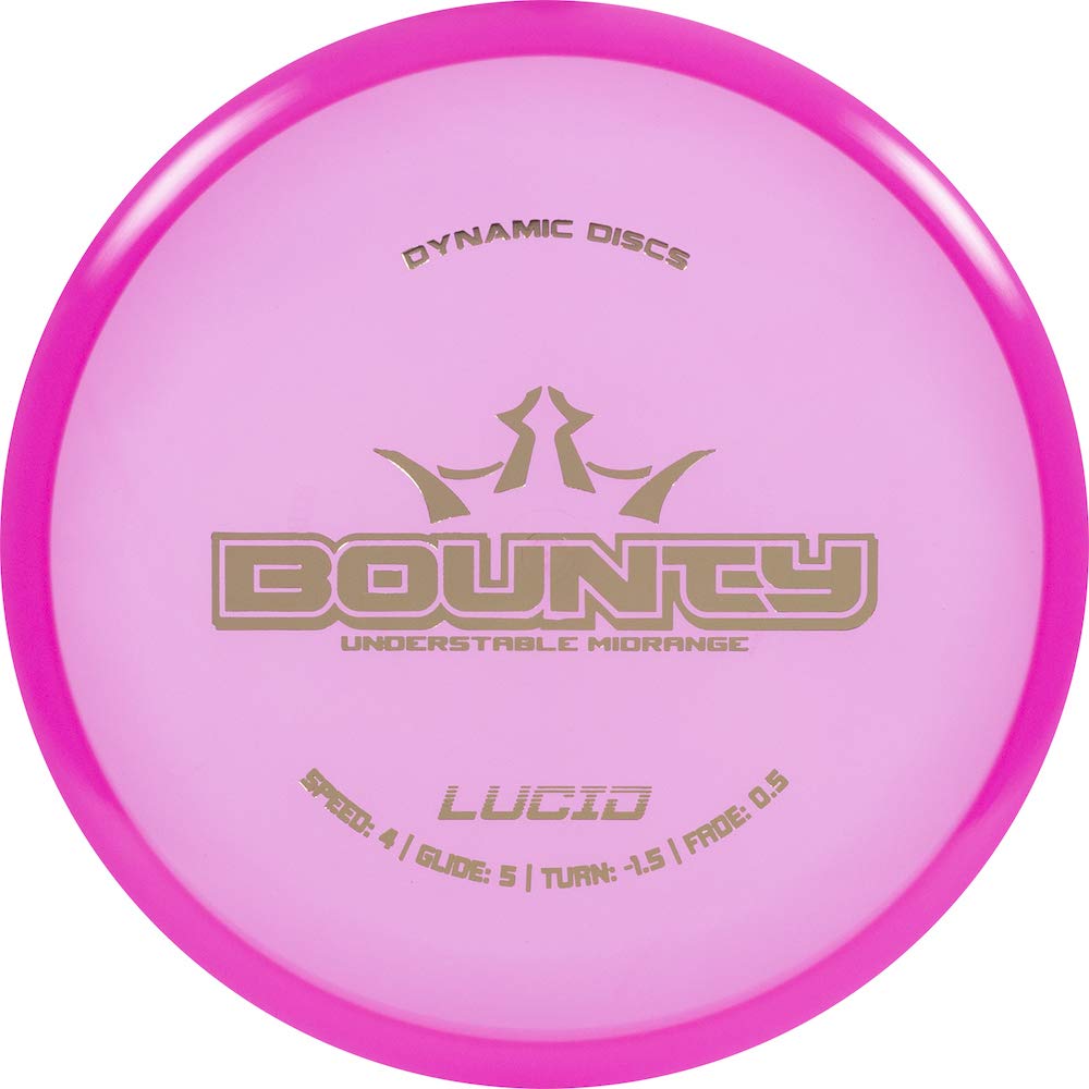 Dynamic Discs Lucid Bounty midrange glide-focused flight with slow fade