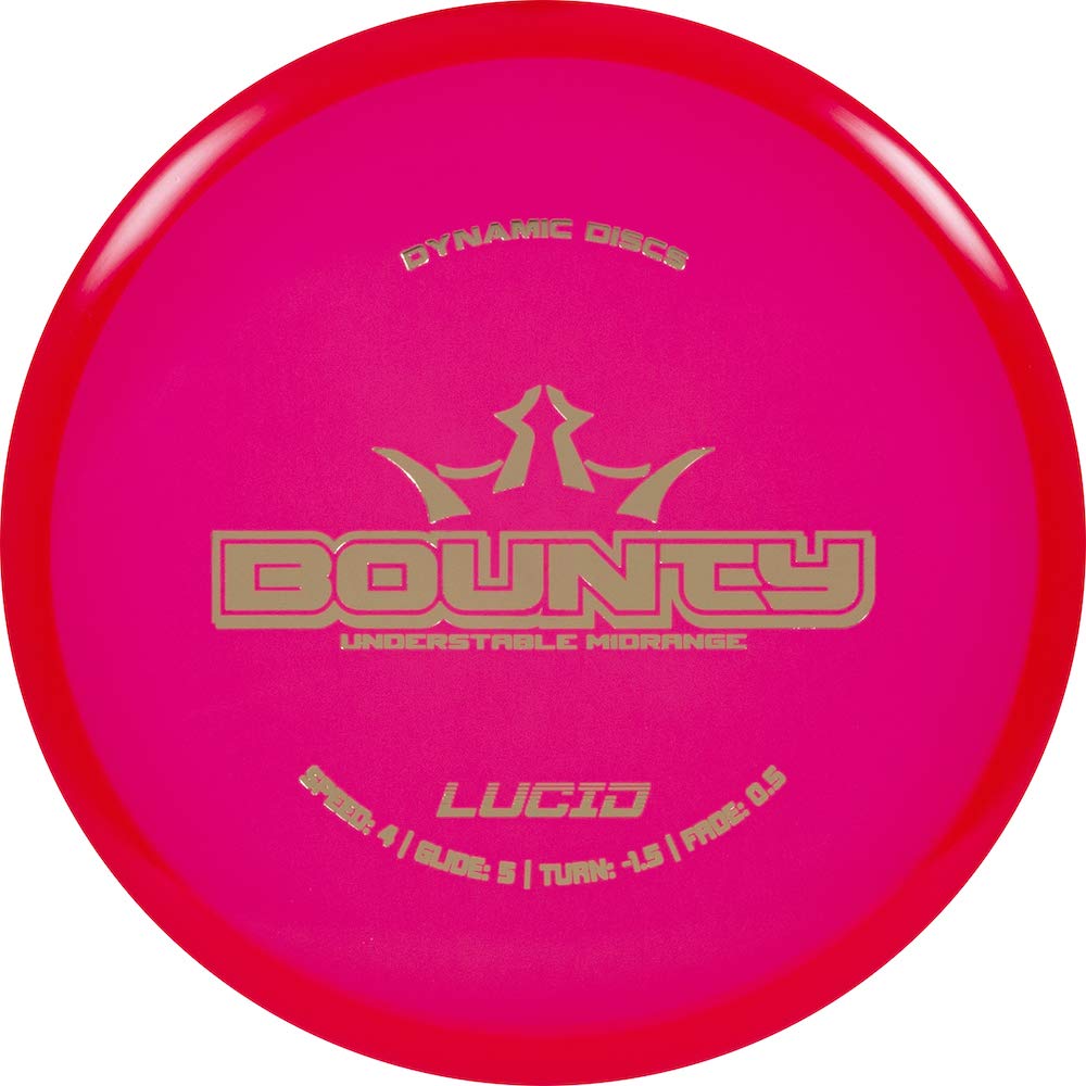 Dynamic Discs Lucid Bounty midrange rim detail showing shallow rim and bead