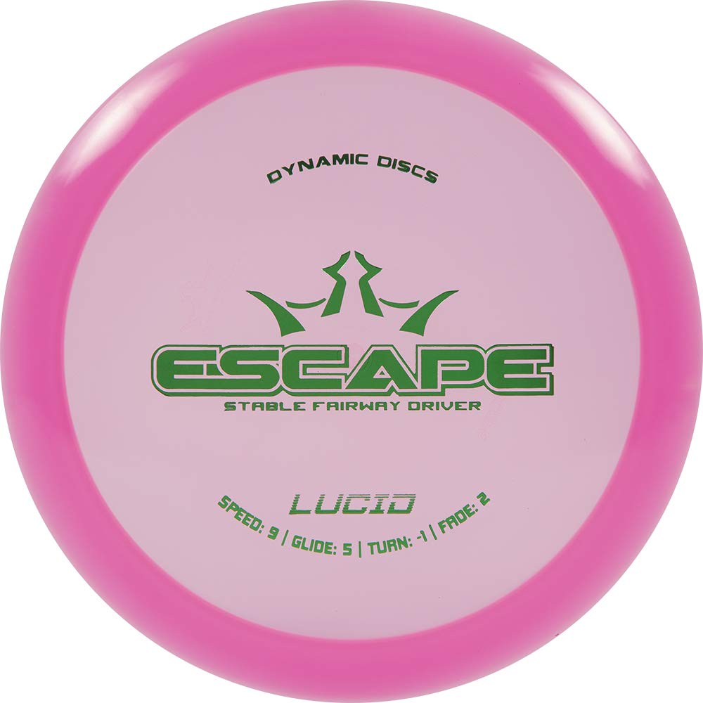 Dynamic Discs Lucid Escape pink front view showing balanced glide for control