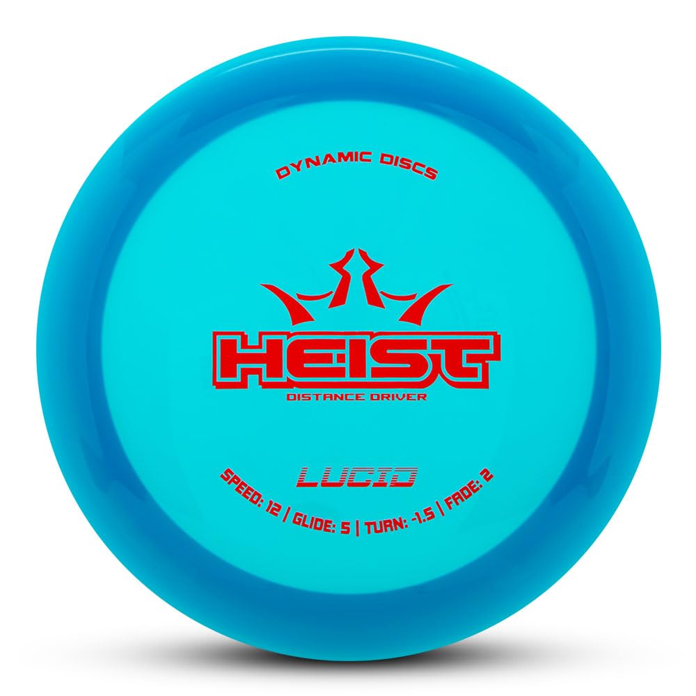 Dynamic Discs Lucid Heist blue disc for precise distance throws and reliable glide