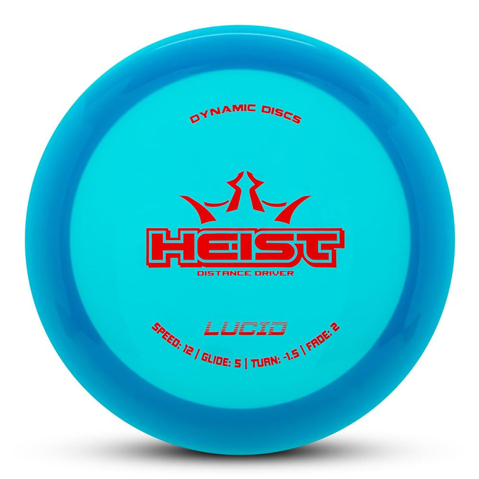 Dynamic Discs Lucid Heist blue disc for precise distance throws and reliable glide