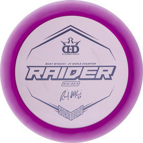 Lucid Ice plastic close-up emphasizes durability and grip for precise throws.