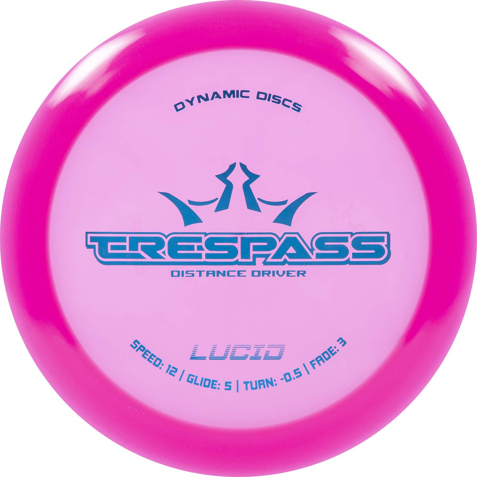 Dynamic Discs Lucid Trespass distance driver for long, controlled throws