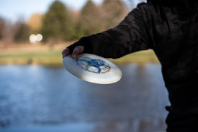 Misprint 5-pack discs laid out for training sessions with Dynamic Discs