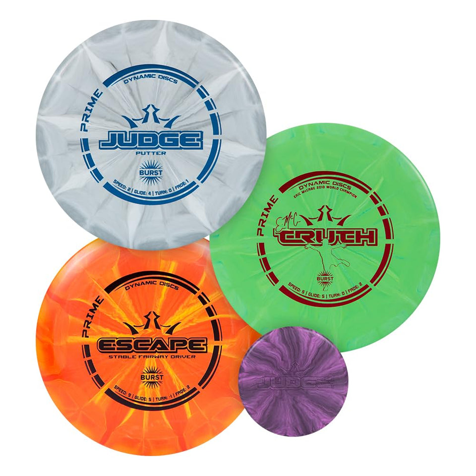 Dynamic Discs Prime Burst driver in flight for long, straight distance