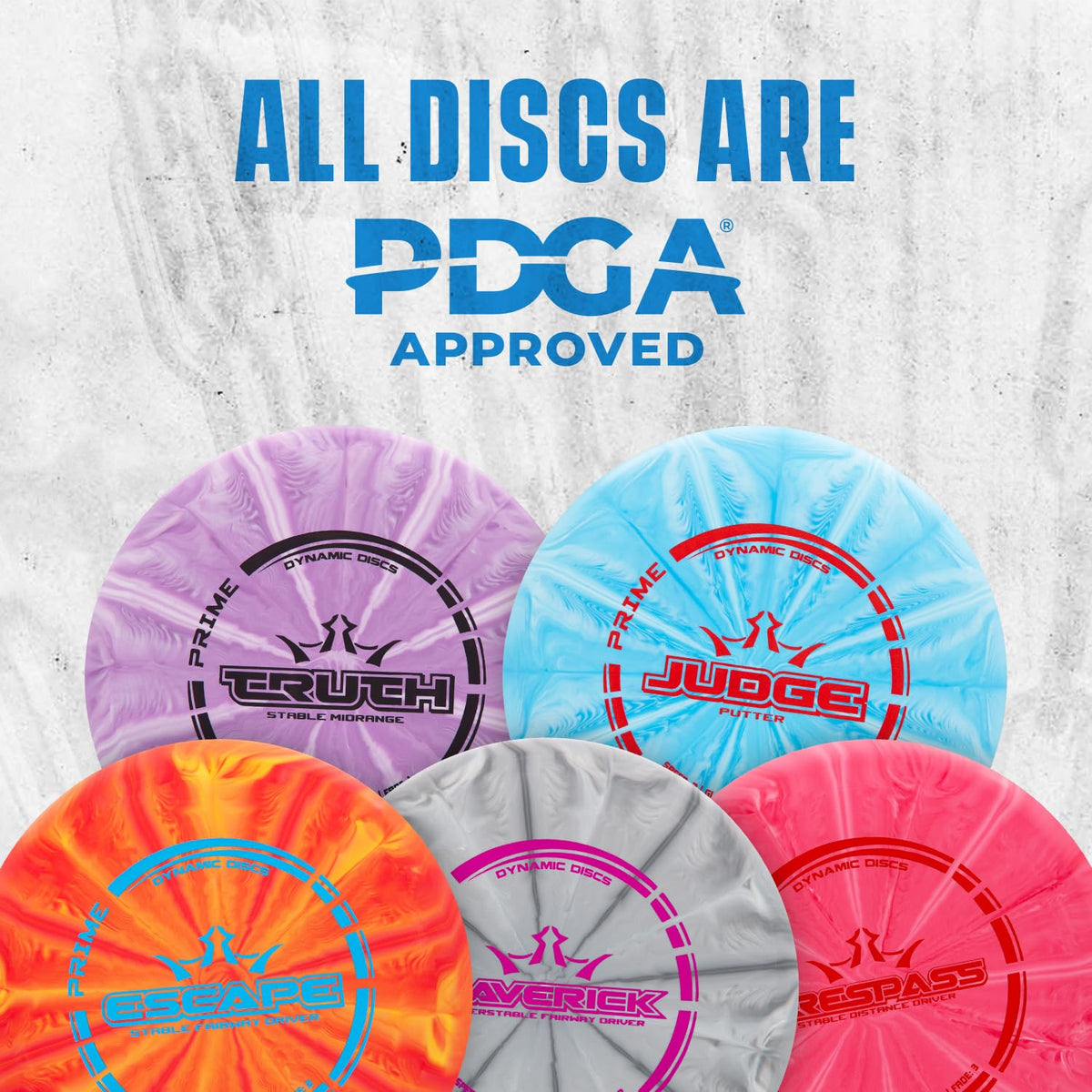 Dynamic Discs Prime Burst EMAC Truth midrange for controlled approaches.