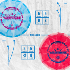 Dynamic Discs Prime Burst Escape fairway for long, straight distance with consistent fades.