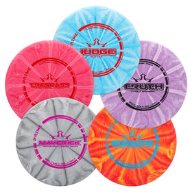 Dynamic Discs Prime Burst Judge putter for precise short shots.