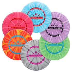 Dynamic Discs Judge putter ready for precise short-range shots.