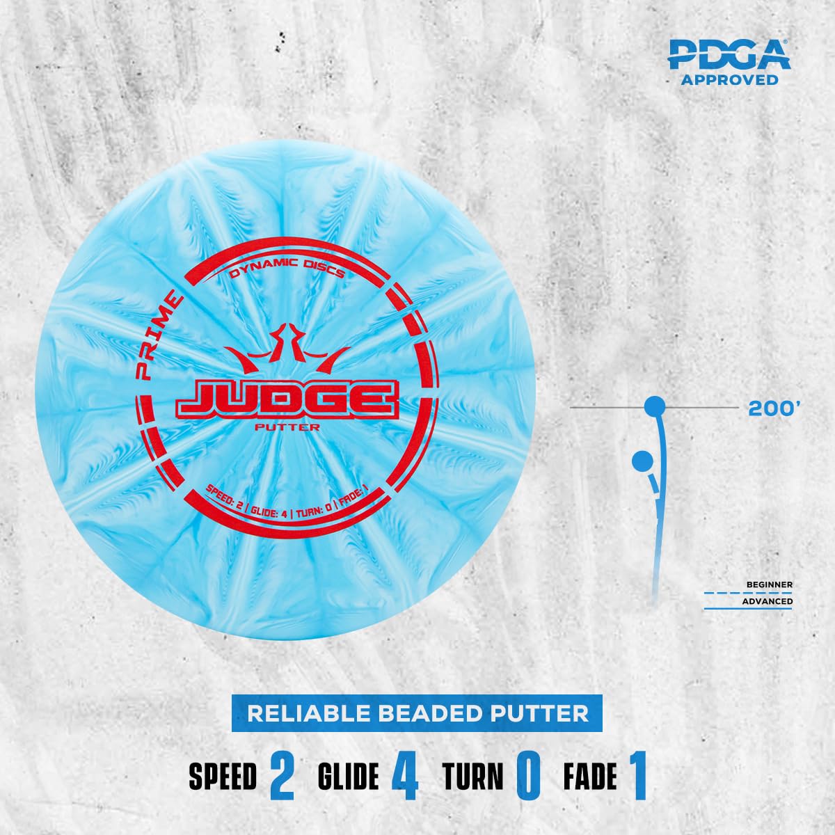 Dynamic Discs Prime Burst plastic texture close-up with grippy feel