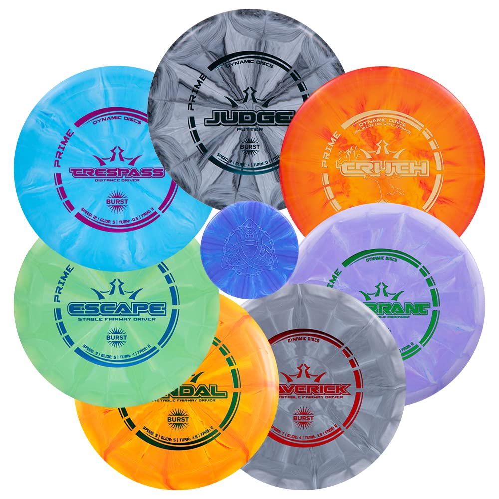 Dynamic Discs Prime Burst putter close-up with stable grip for precise short shots.