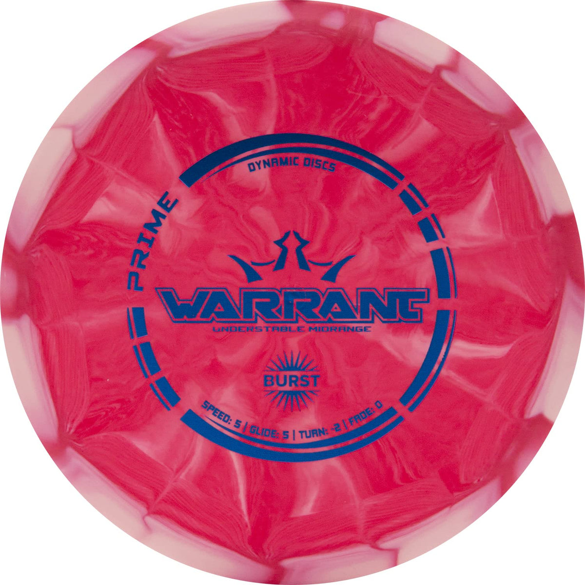 Dynamic Discs Prime Burst Vandal hybrid driver blending speed and accuracy on longer throws.