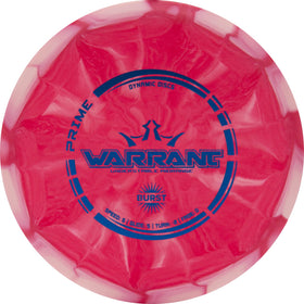 Dynamic Discs Prime Burst Vandal hybrid driver blending speed and accuracy on longer throws.