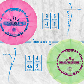 Dynamic Discs Prime Burst Warrant midrange with slightly understable flight for smooth lines.