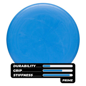 Dynamic Discs Prime Judge 5-pack in hand for beginner practice