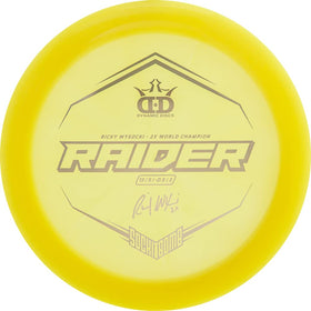 Raider 173-176g in bag image suggests a dedicated distance driver option for experienced players.