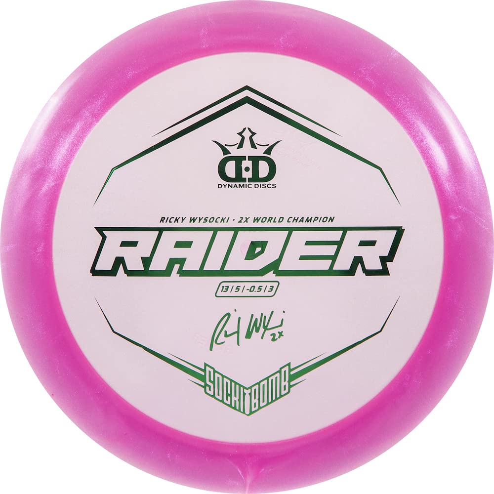 Raider in Glimmer Lucid Ice plastic for smooth grip and release.