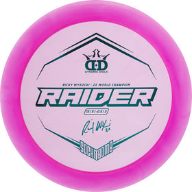 Raider stability profile graphic illustrates between Trespass and Enforcer for versatile shot selection.