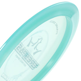 Dynamic Discs Lucid Trespass close-up shows premium durable plastic.