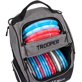 Dynamic Discs Trooper Backpack stable base prevents tipping during play