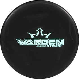 Dynamic Discs Warden putter front view, beadless grip for precise putting.